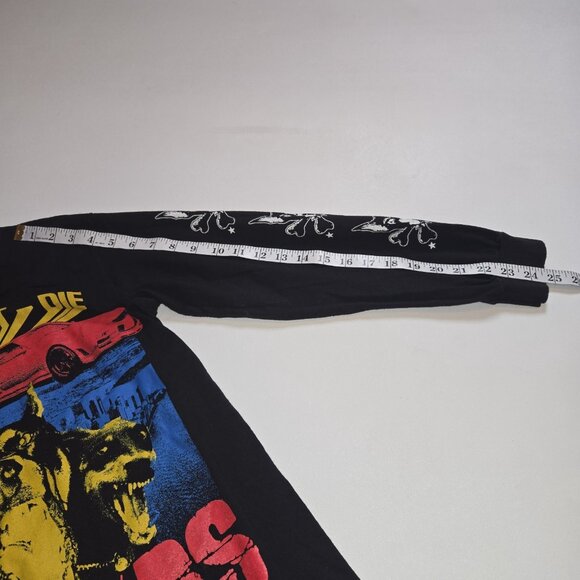 Vintage Dog Years Skate Drift Die Long Sleeved Black Tee Mens Small Graphic USA - Picture 6 of 7